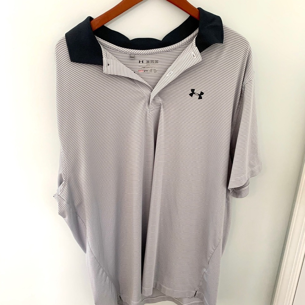 Under Armour gray stripe